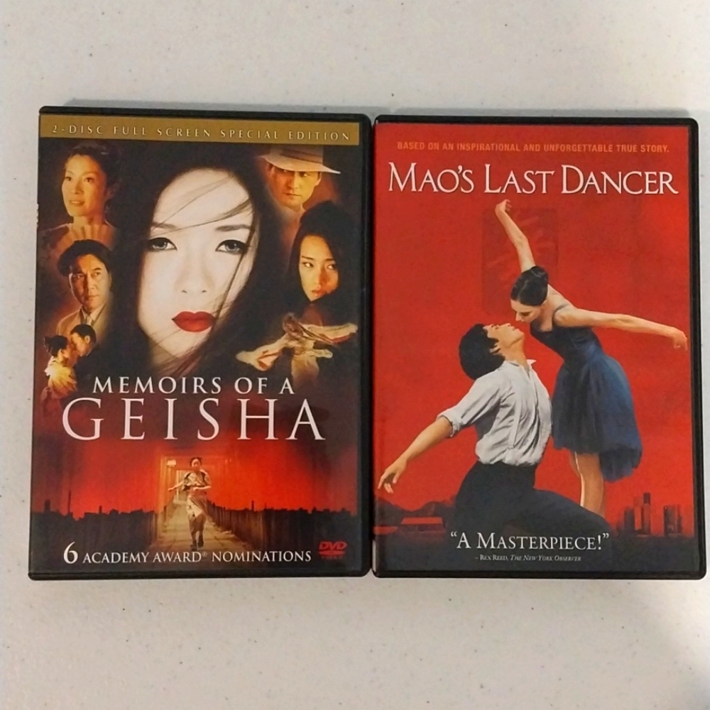 Memoirs of a Geisha and Mao's Last Dancer dvds set